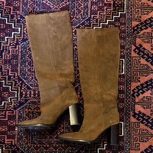 Zara Tan Heeled Boots